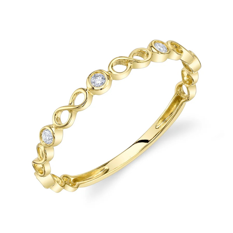 Diamond Bezel Infinity Band