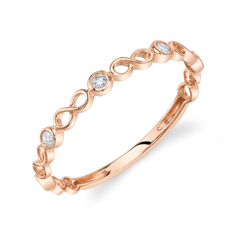 Diamond Bezel Infinity Band