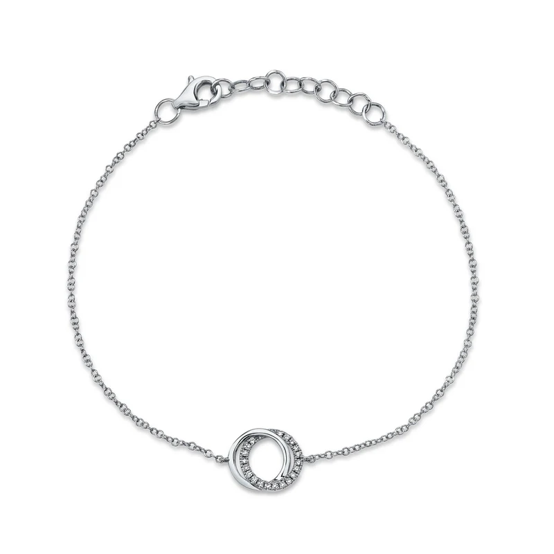 0.07CT Diamond Love Knot Bracelet
