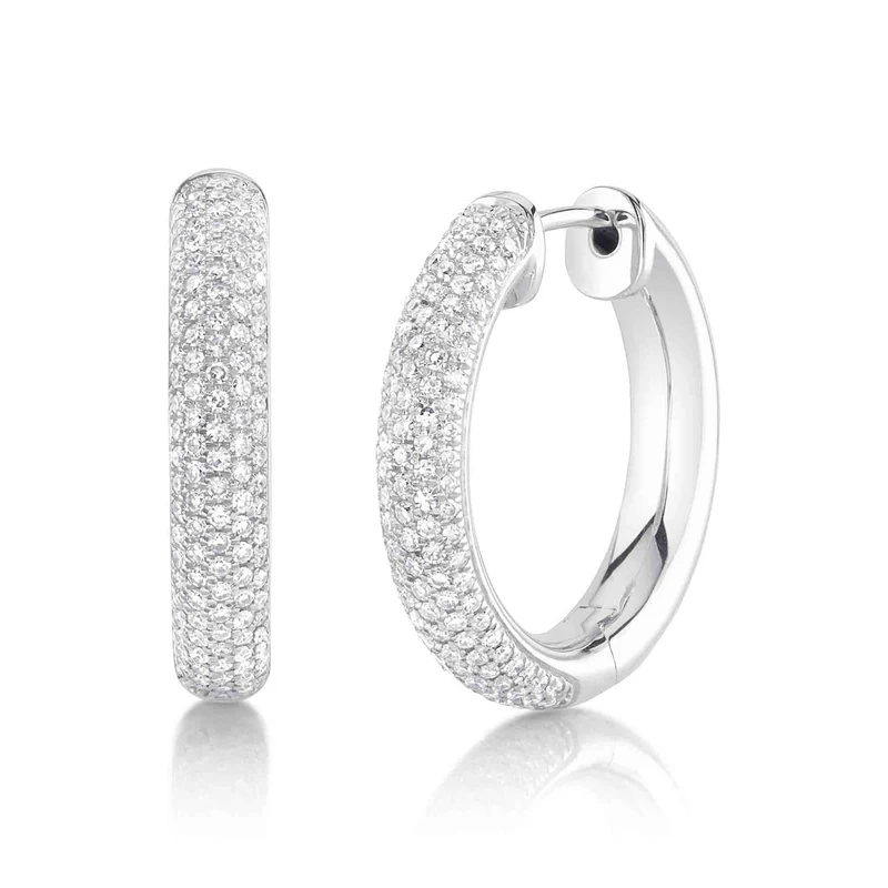 Bold Pavé Hoops