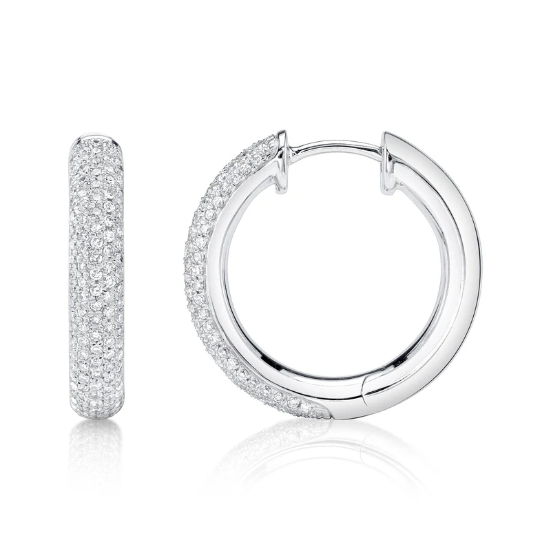 Bold Pavé Hoops