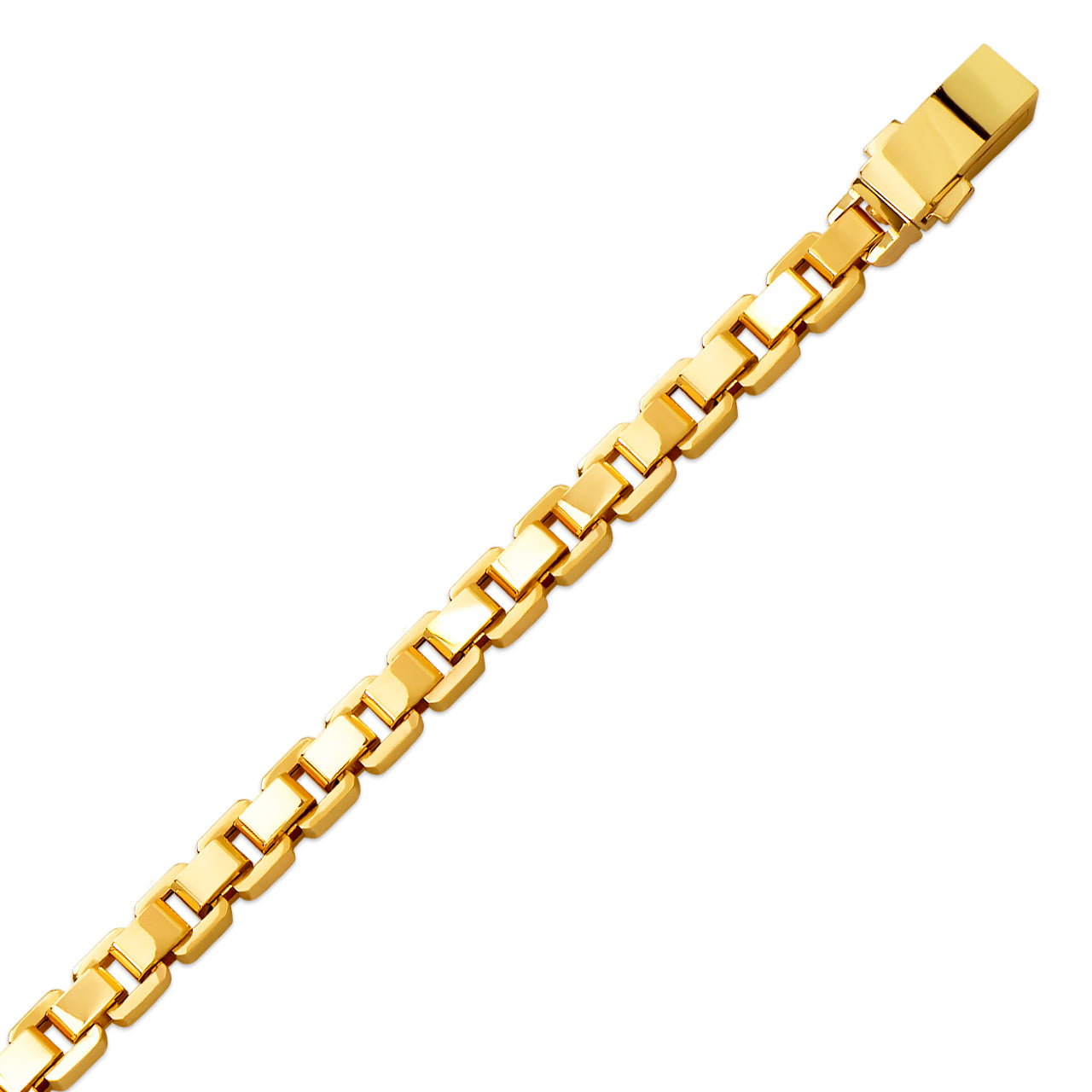 Box Bracelet solid 14K gold jewelry