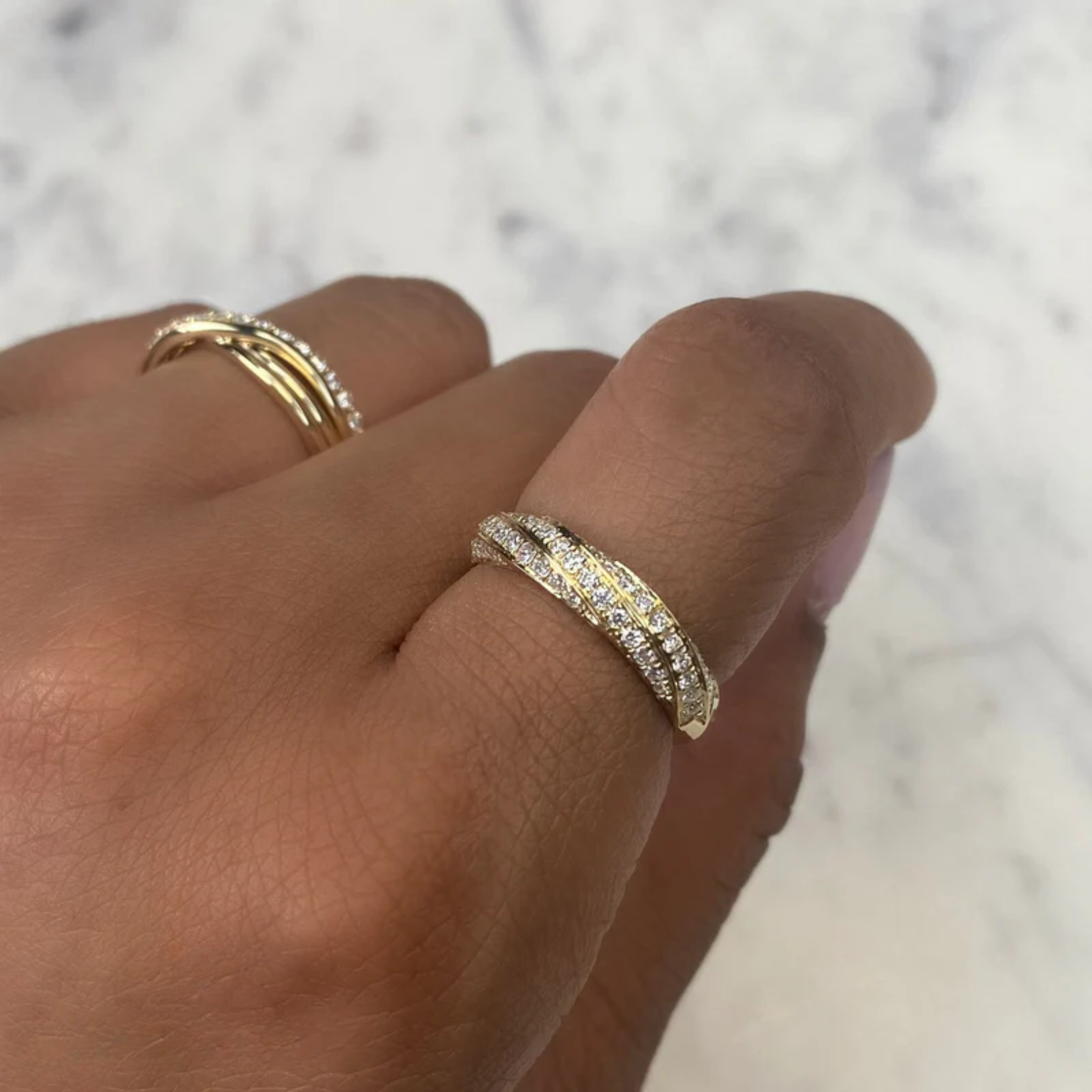 Curved Diamond Band