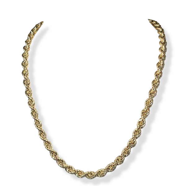 6mm Men's Gold Rope Chain