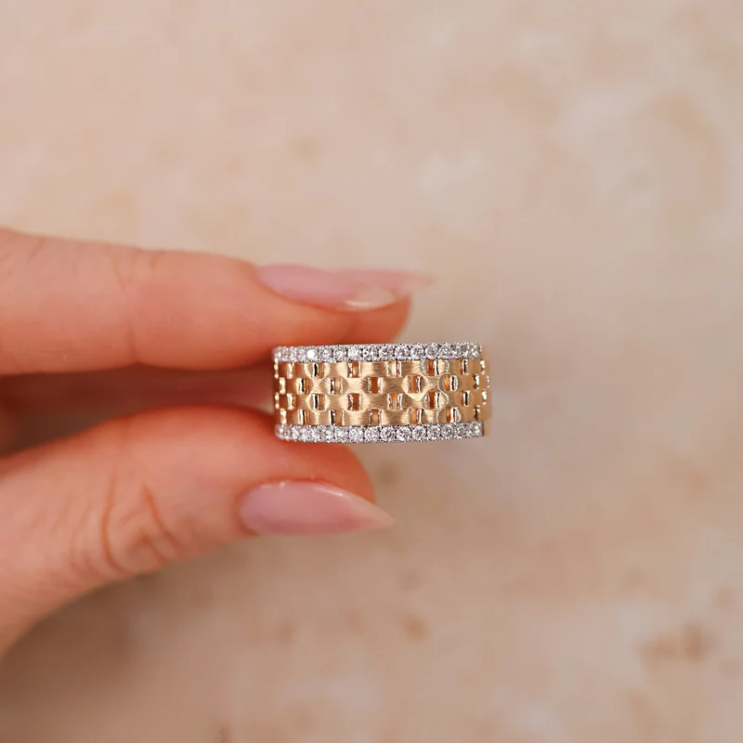 Woven Diamond Band