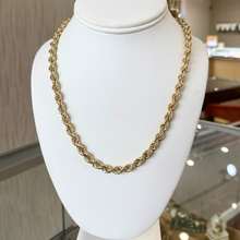 Load image into Gallery viewer, 6mm Men&#39;s Gold Rope Chain
