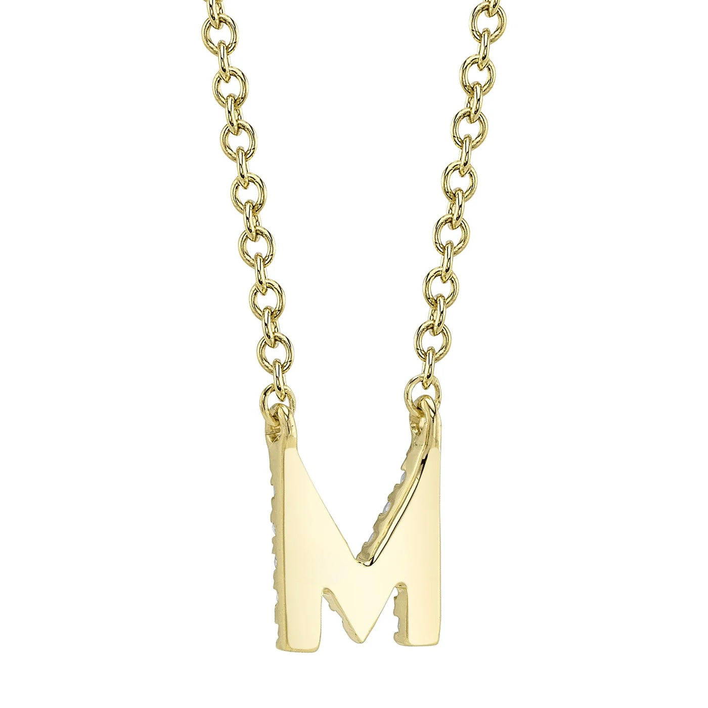 Diamond Initial Necklace