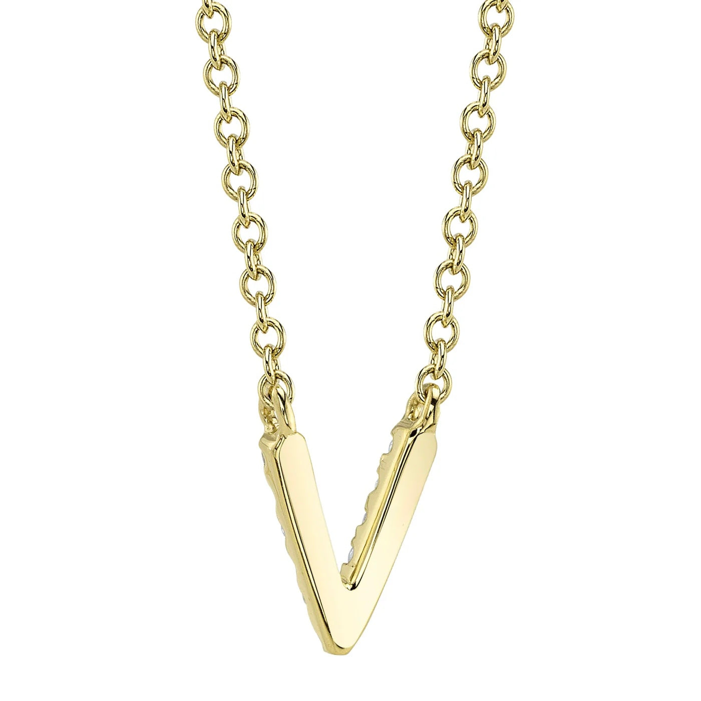 Diamond Initial Necklace