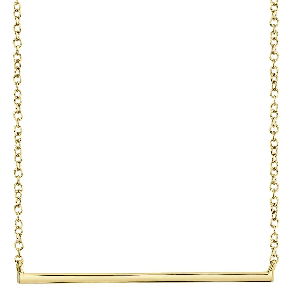 0.08CT Diamond Bar Necklace