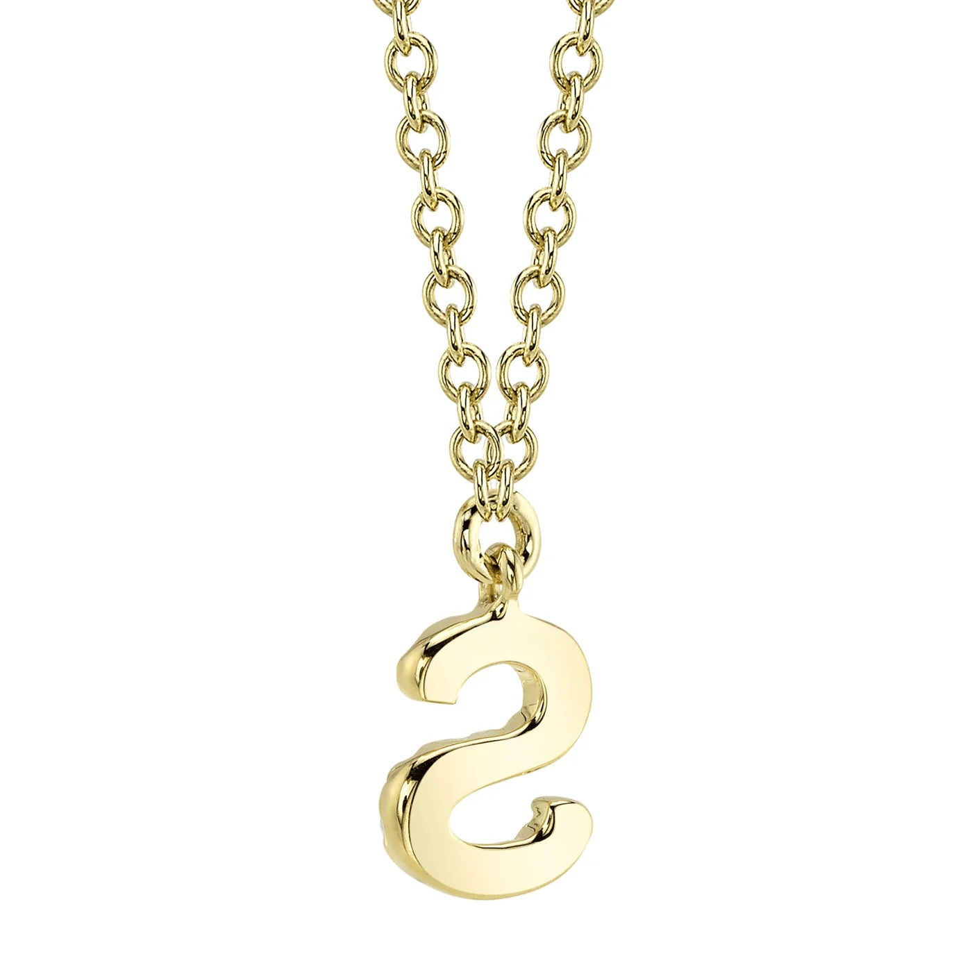 Diamond Initial Necklace