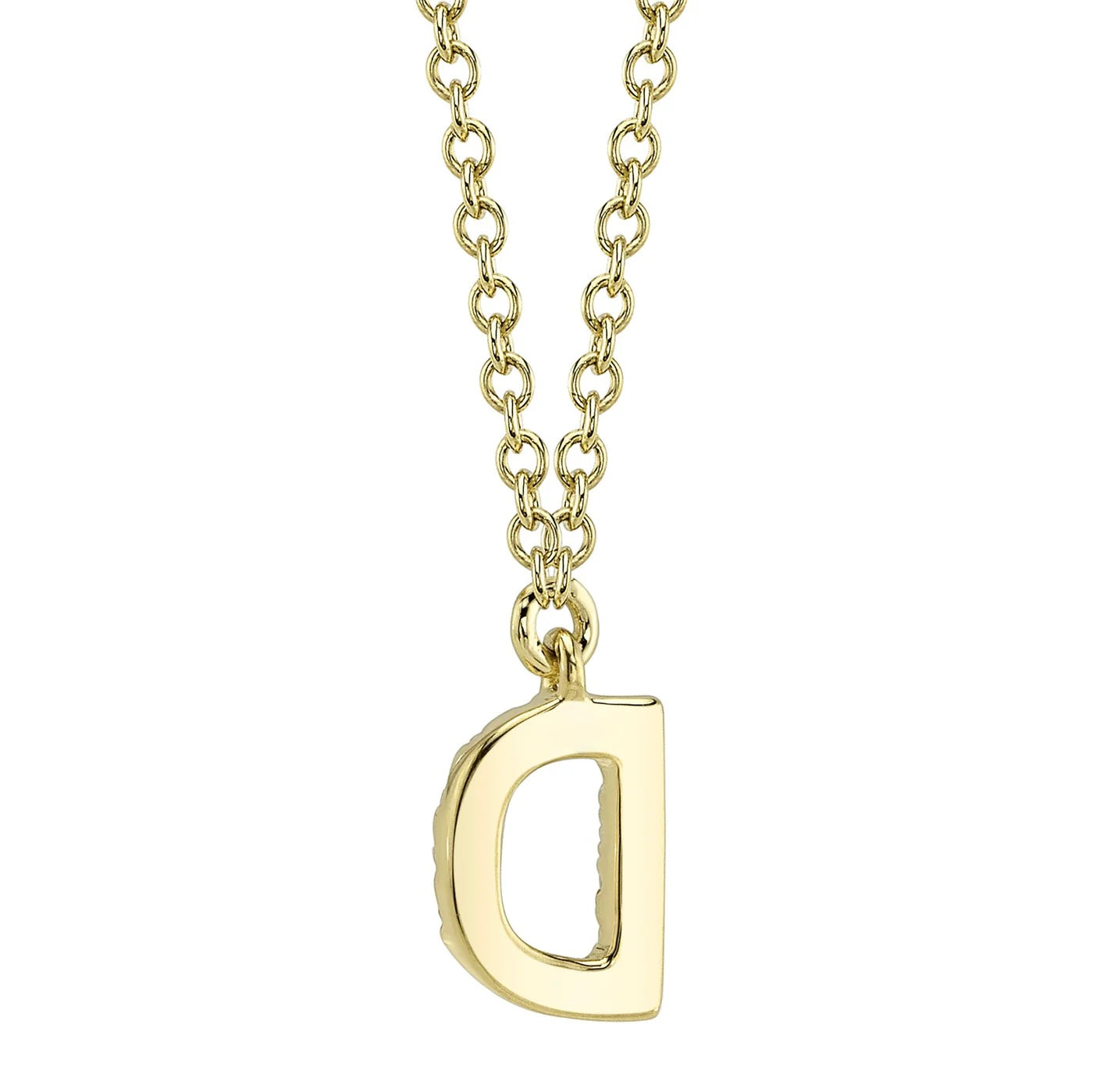 Diamond Initial Necklace