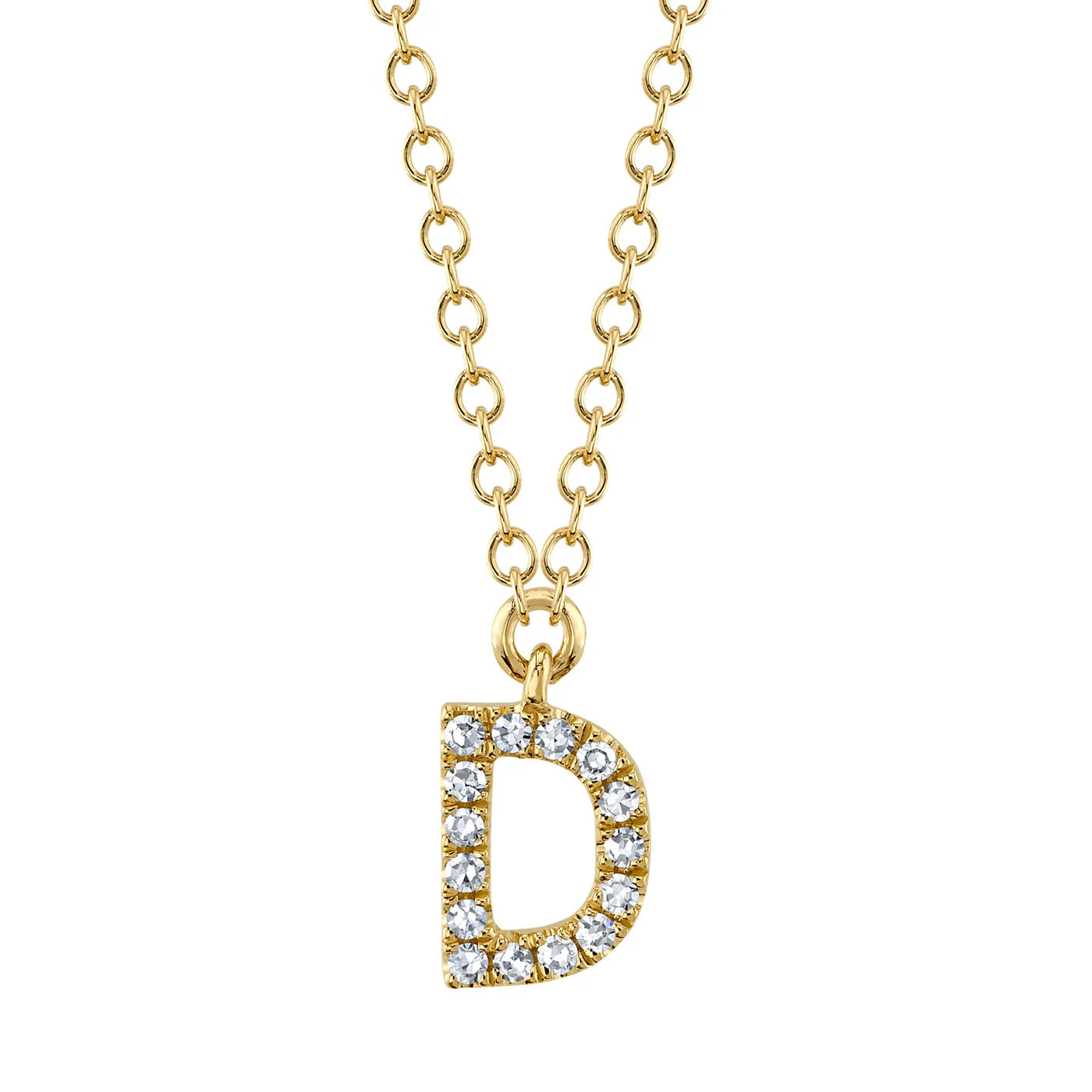 Diamond Initial Necklace
