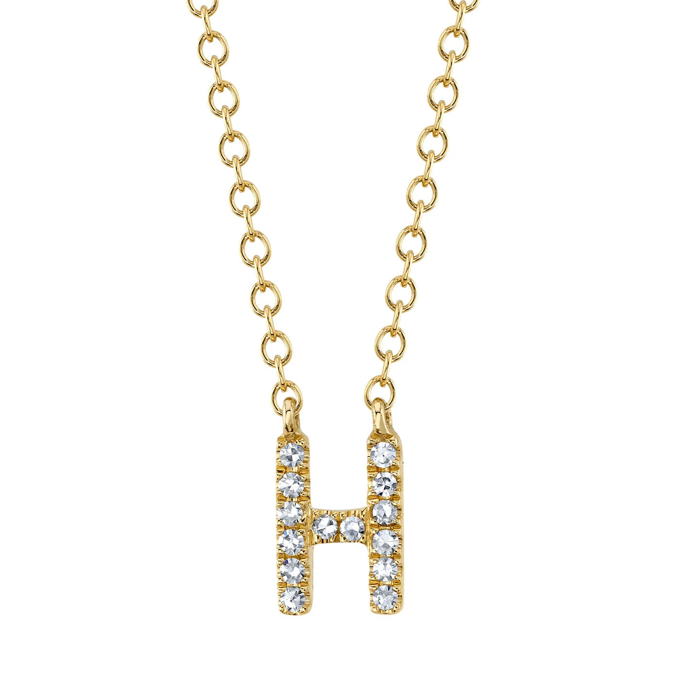 Diamond Initial Necklace