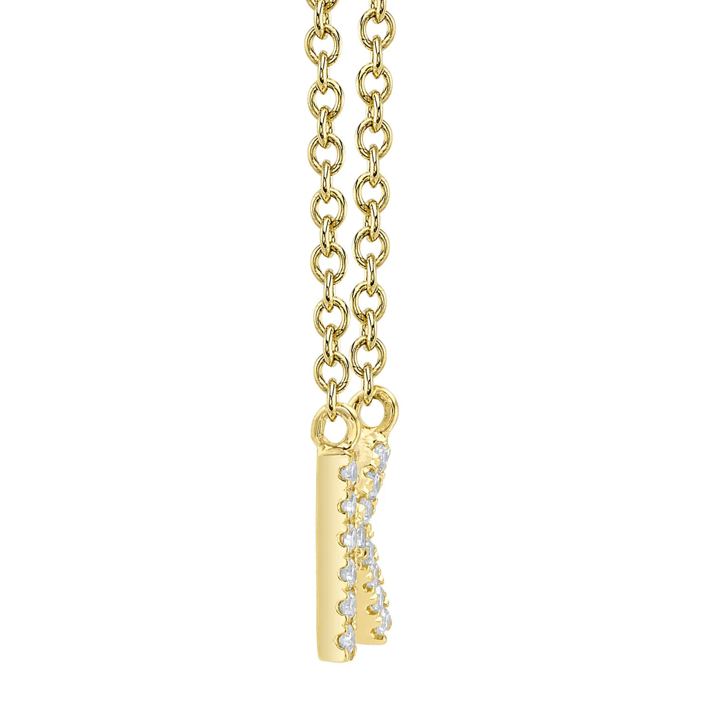 Diamond Initial Necklace