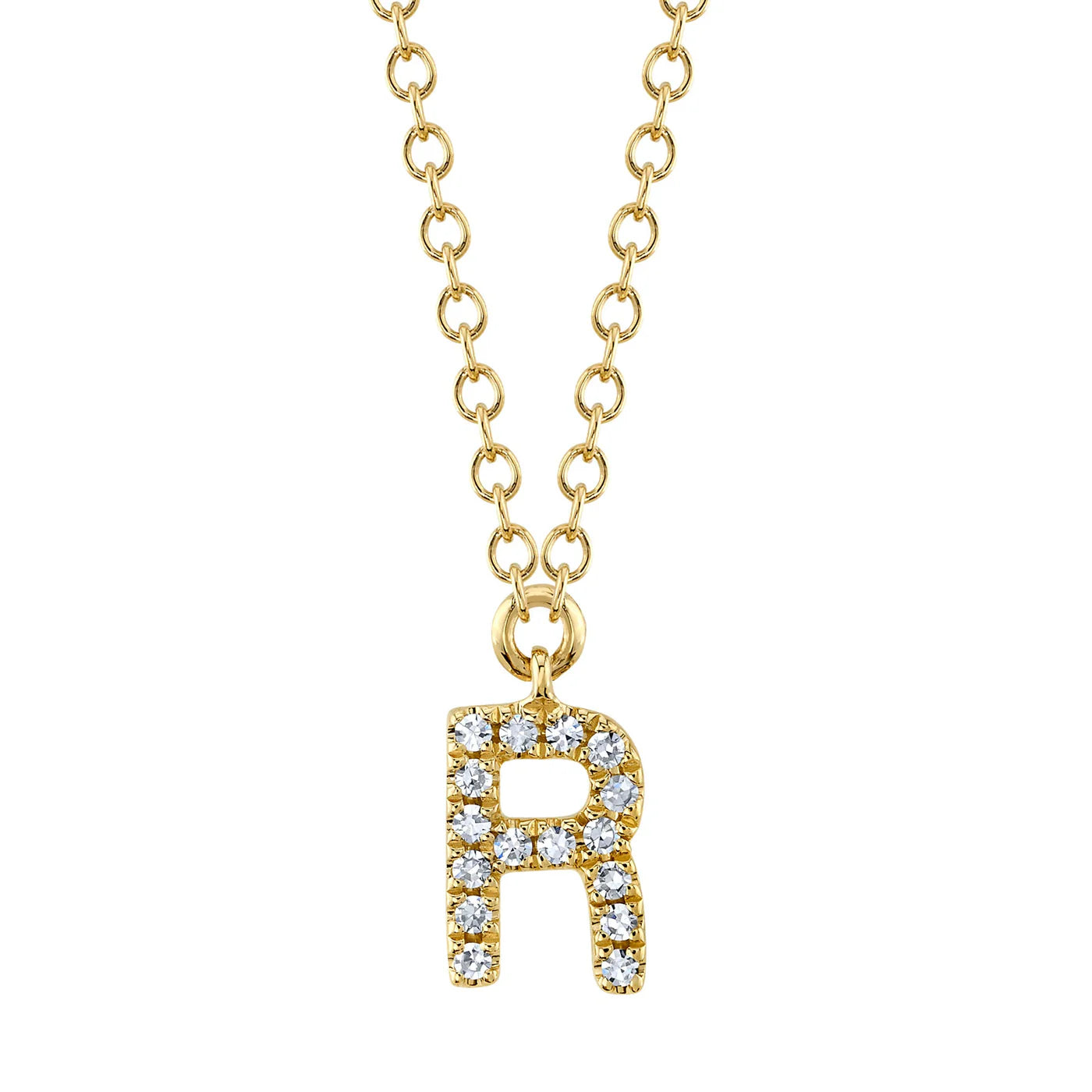 Diamond Initial Necklace
