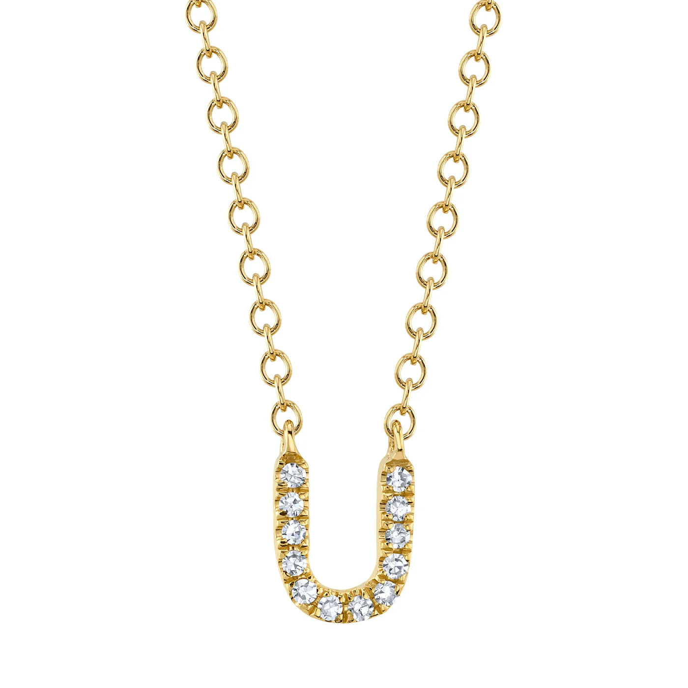 Diamond Initial Necklace