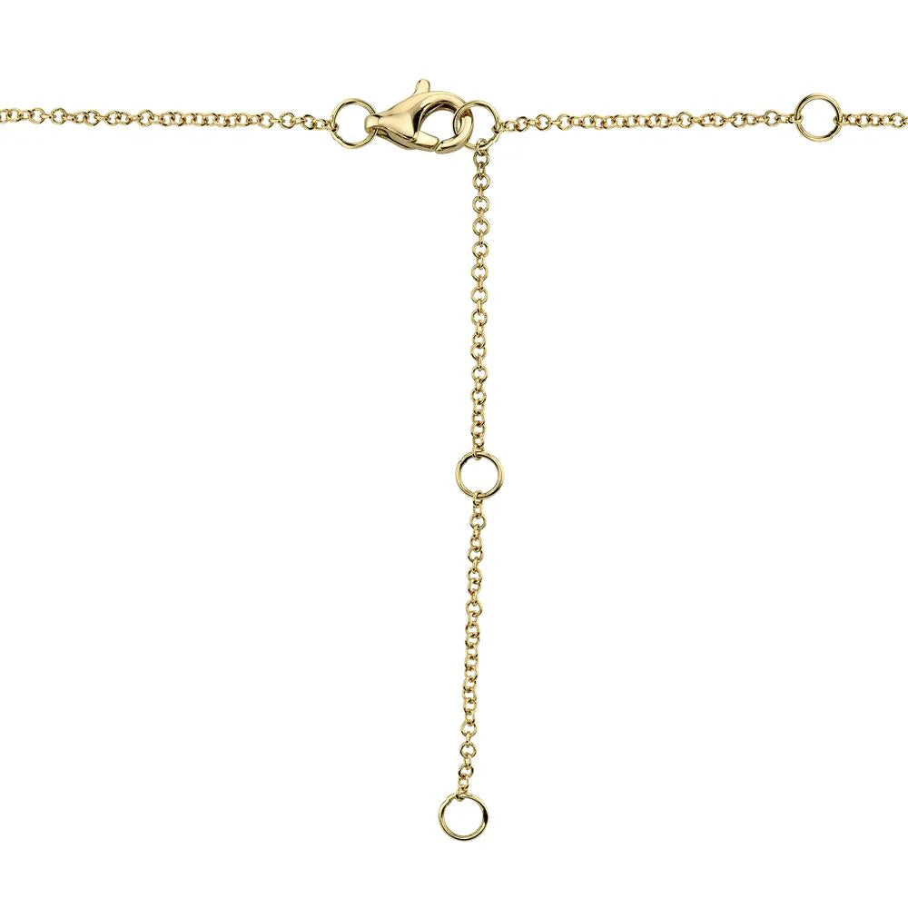 0.08CT Diamond Bar Necklace