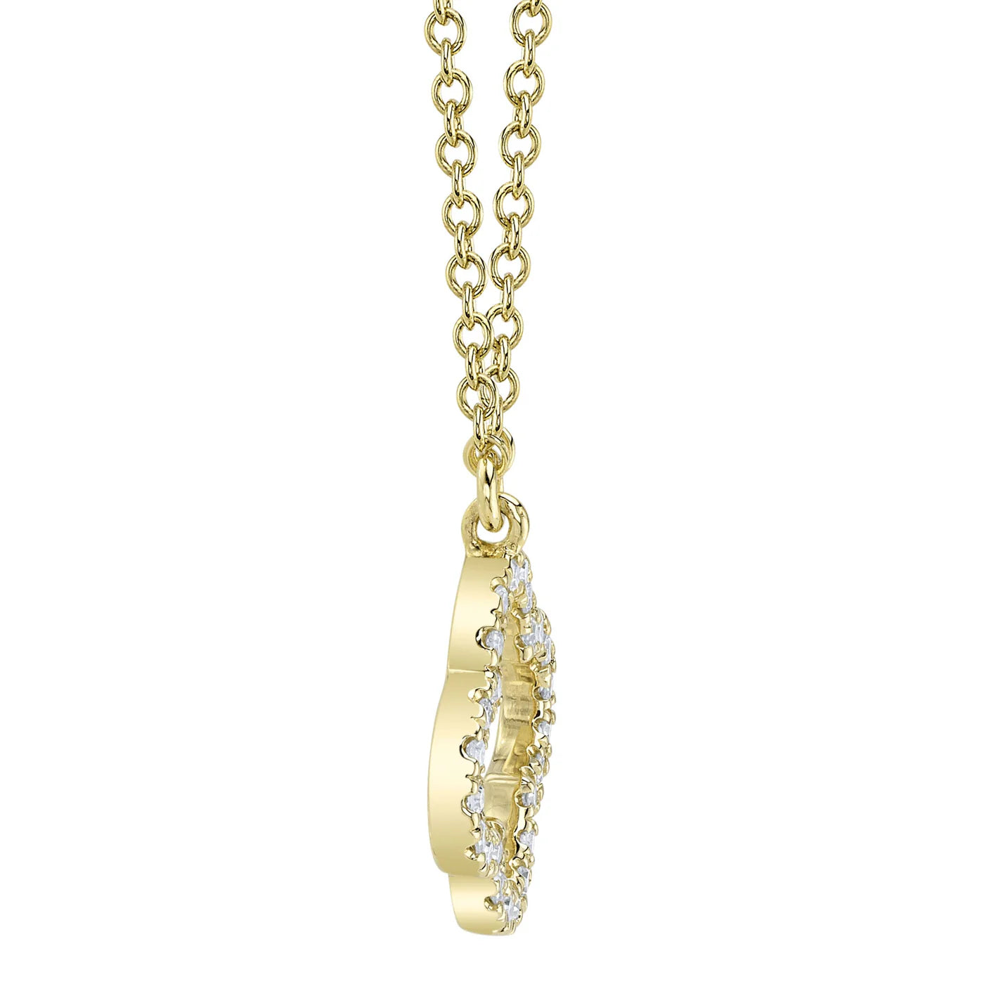0.08CT Diamond Clover Necklace