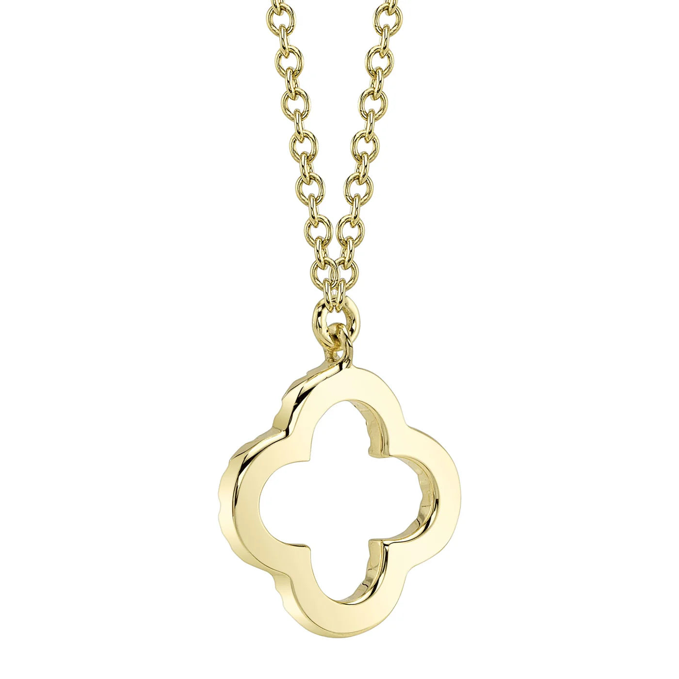 0.08CT Diamond Clover Necklace