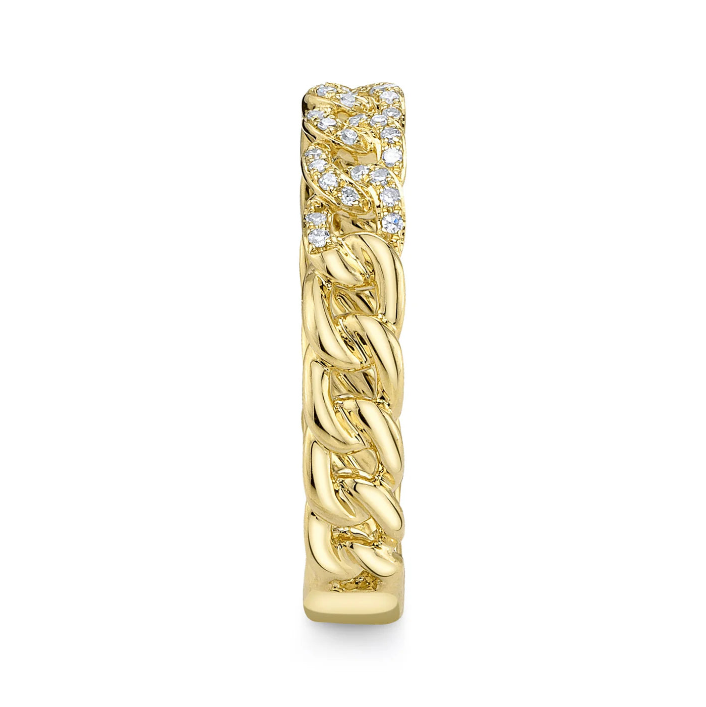 0.41CT Diamond Link Ring