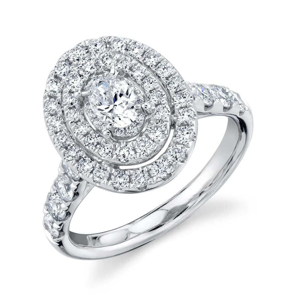 1.50CT Oval Diamond Engagement Ring | Rings in 14K Gold = Nancy's Jewelry