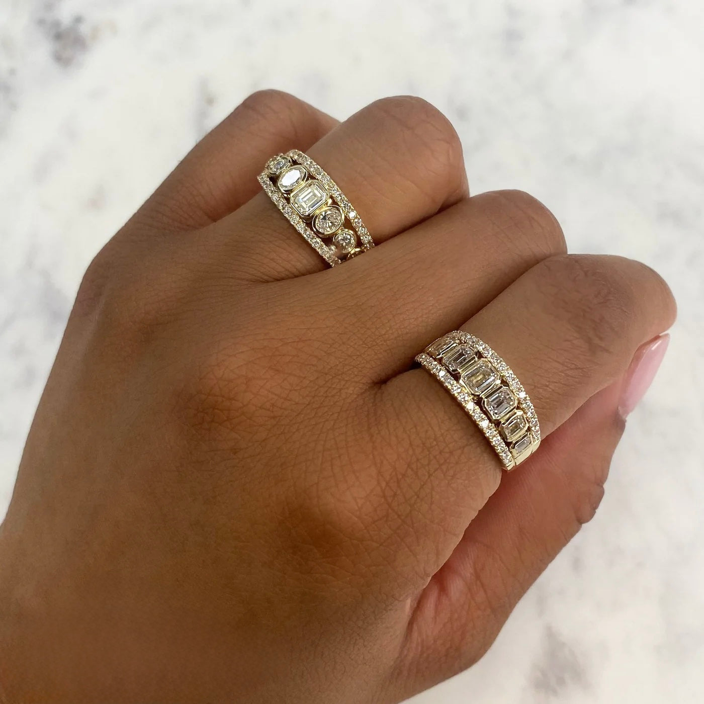 1.55CT Diamond Emerald-Cut Ring | Rings in 14K Gold = Nancy's Jewelry