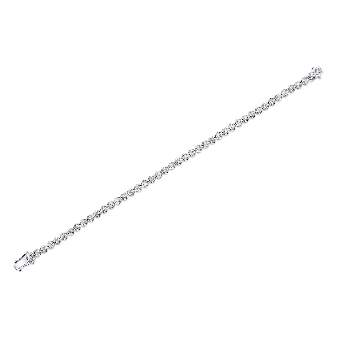 1.10CT Diamond Tennis Bracelet in solid 14k gold – handcrafted by Nancy's Jewelry