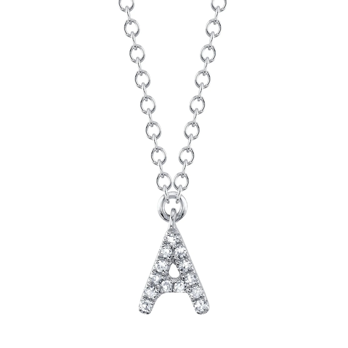 Diamond Initial Necklace