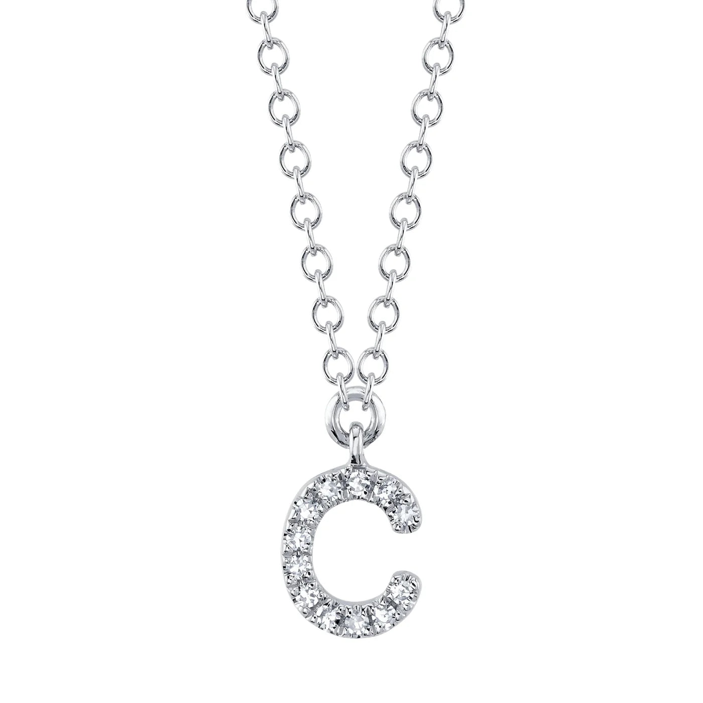 Diamond Initial Necklace