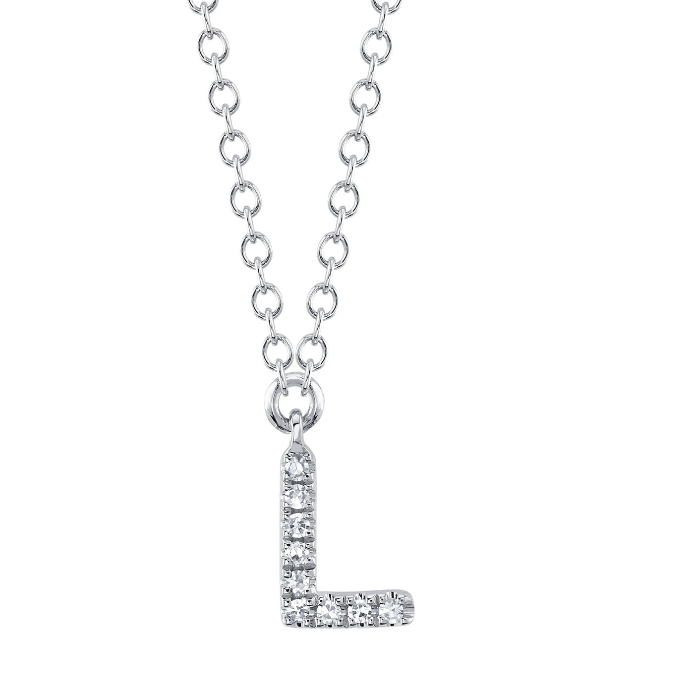 Diamond Initial Necklace