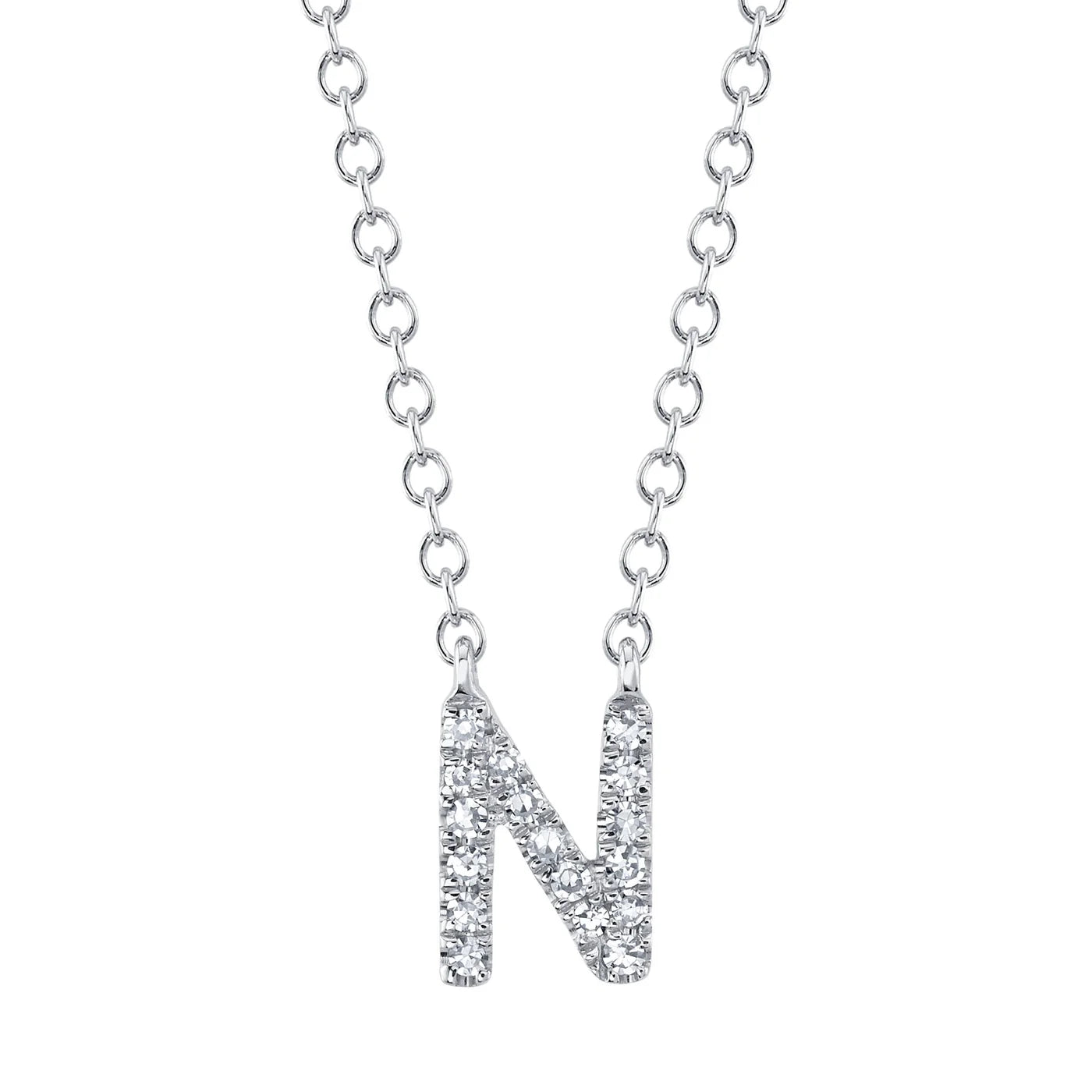 Diamond Initial Necklace