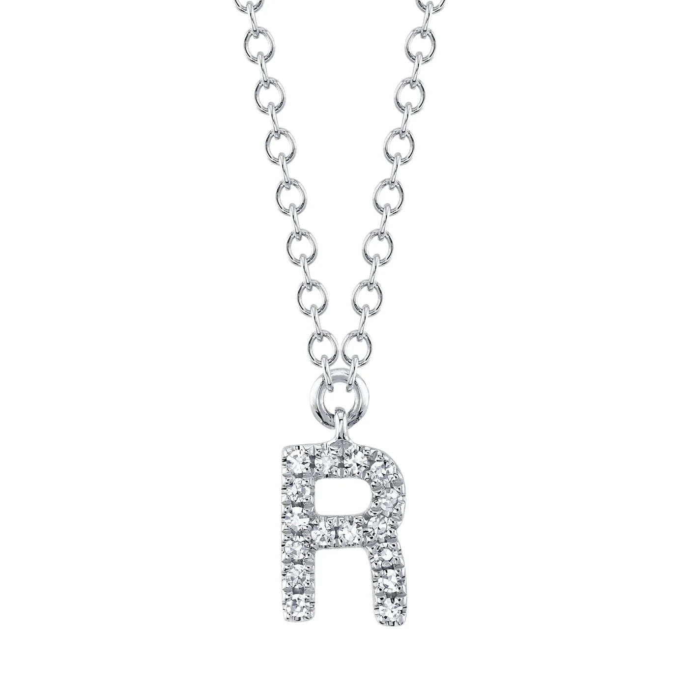 Diamond Initial Necklace