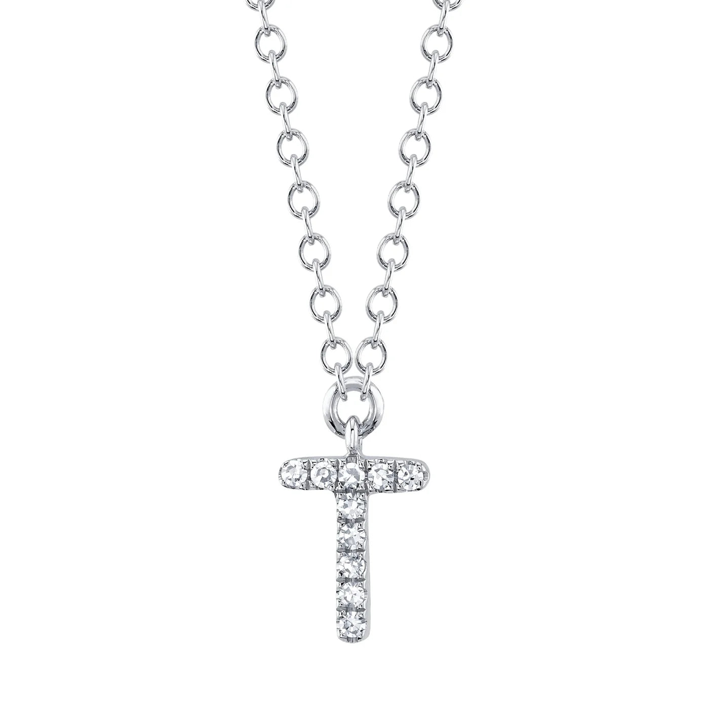 Diamond Initial Necklace