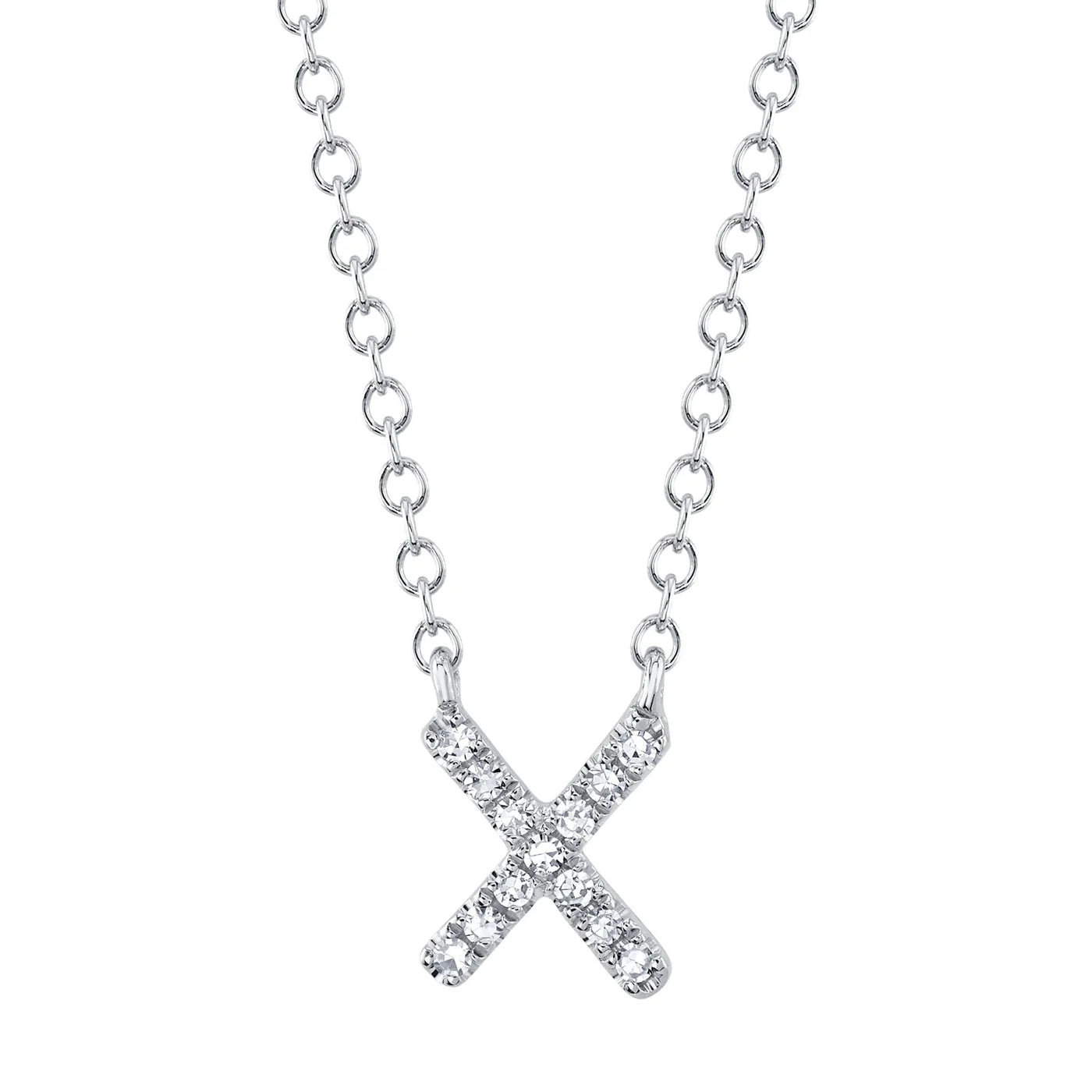 Diamond Initial Necklace