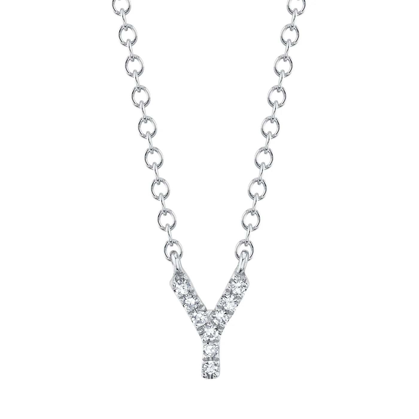 Diamond Initial Necklace