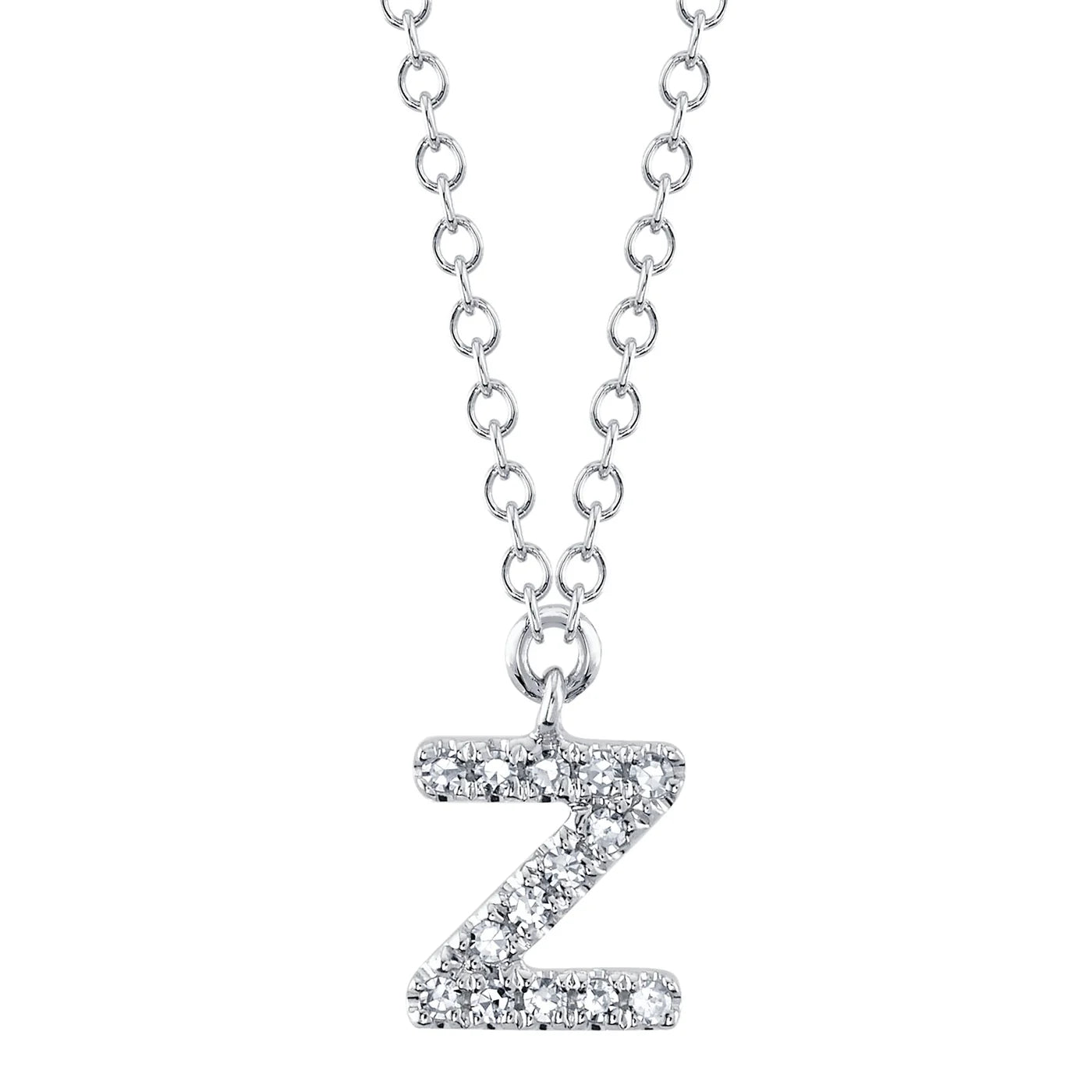 Diamond Initial Necklace