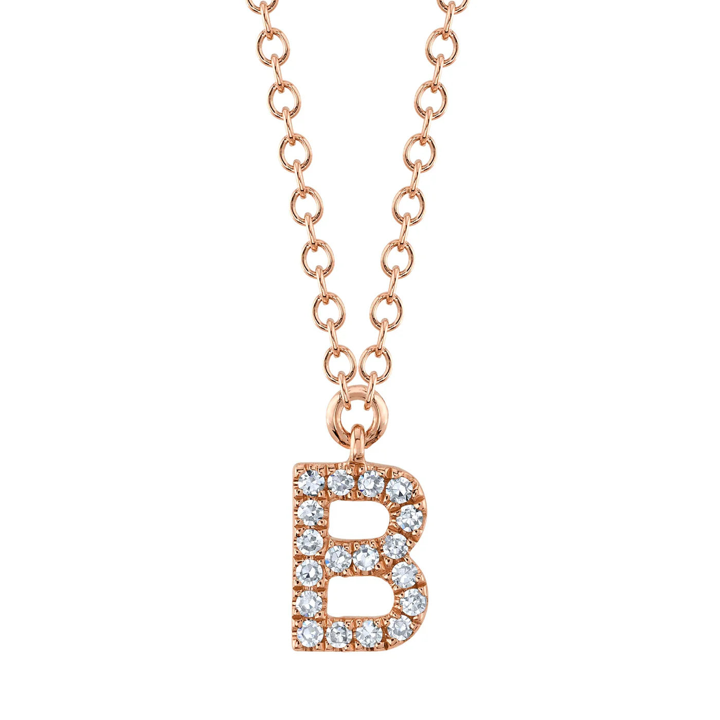 Diamond Initial Necklace