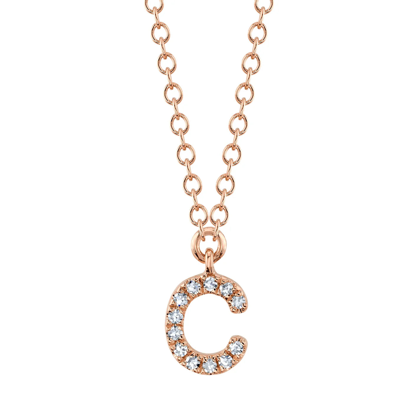 Diamond Initial Necklace