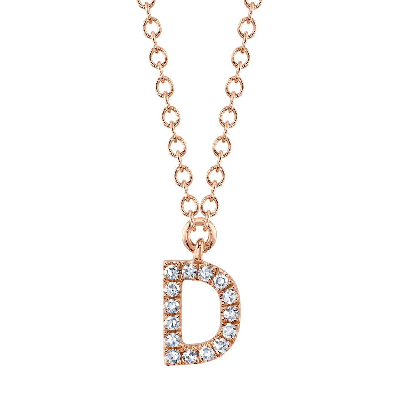 Diamond Initial Necklace