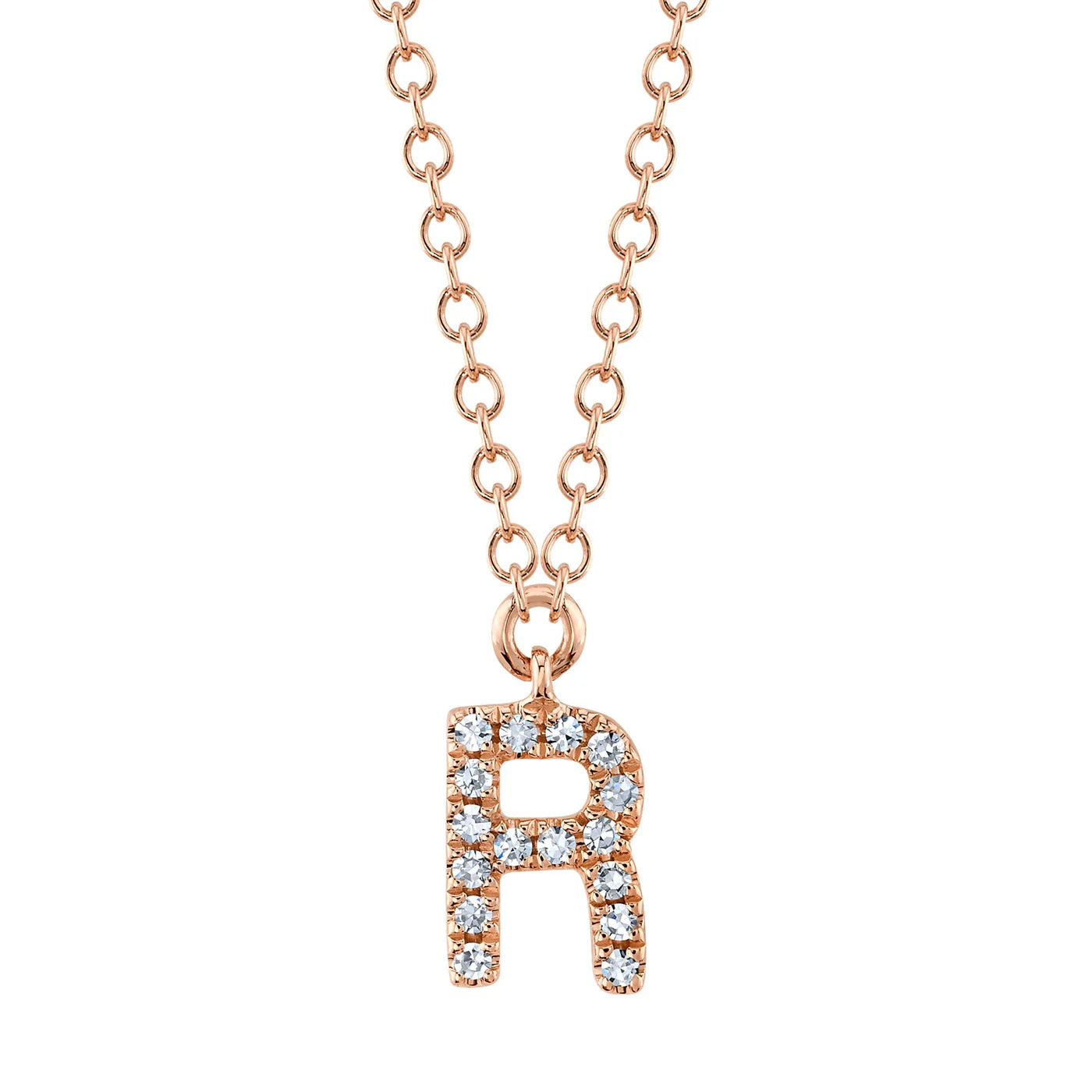 Diamond Initial Necklace