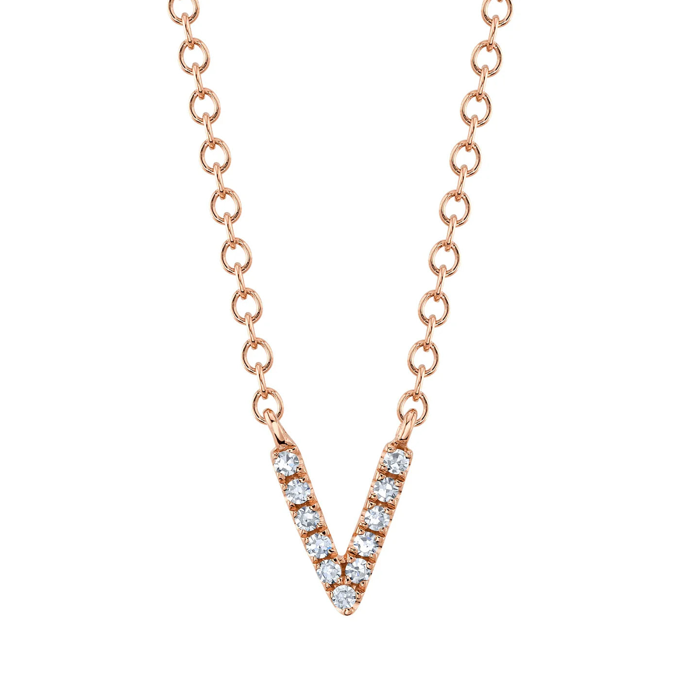 Diamond Initial Necklace