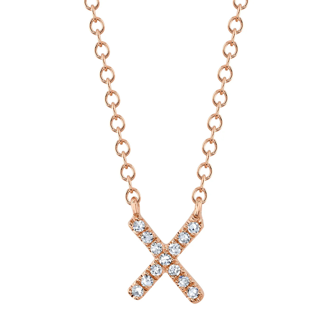 Diamond Initial Necklace