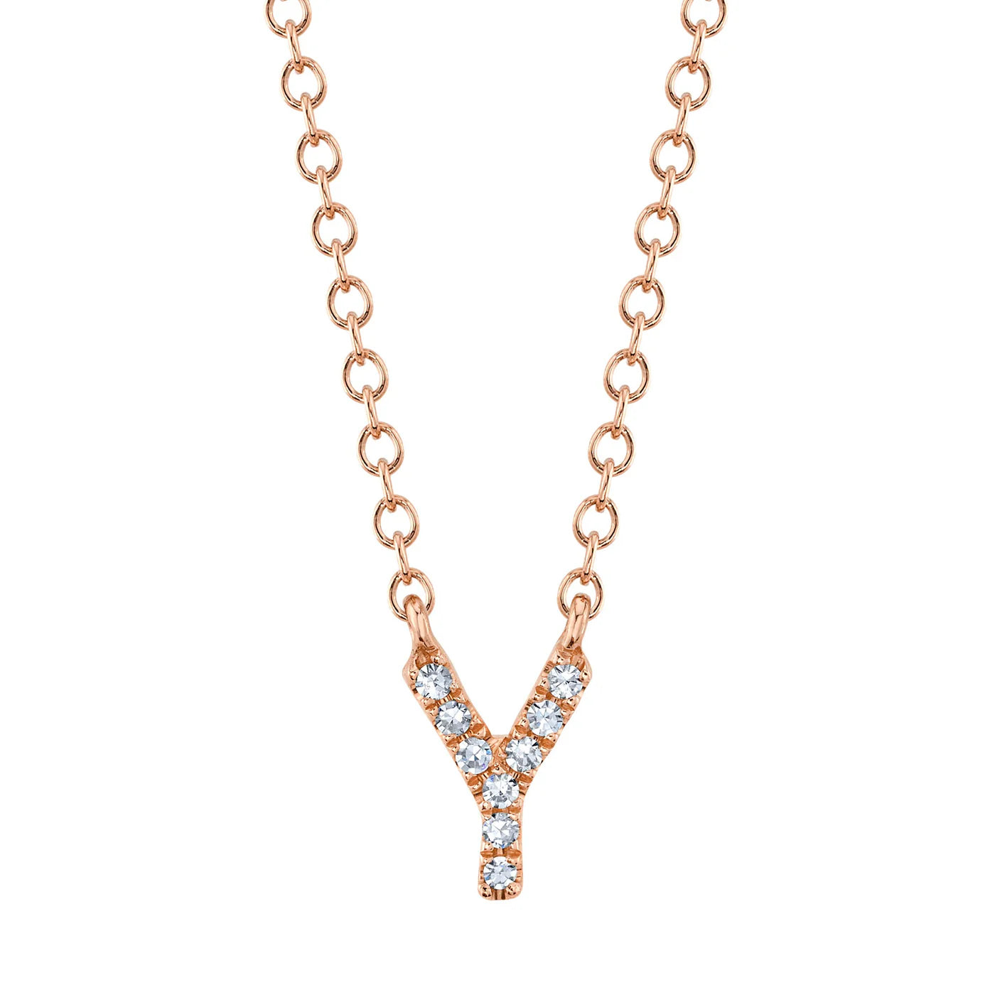 Diamond Initial Necklace