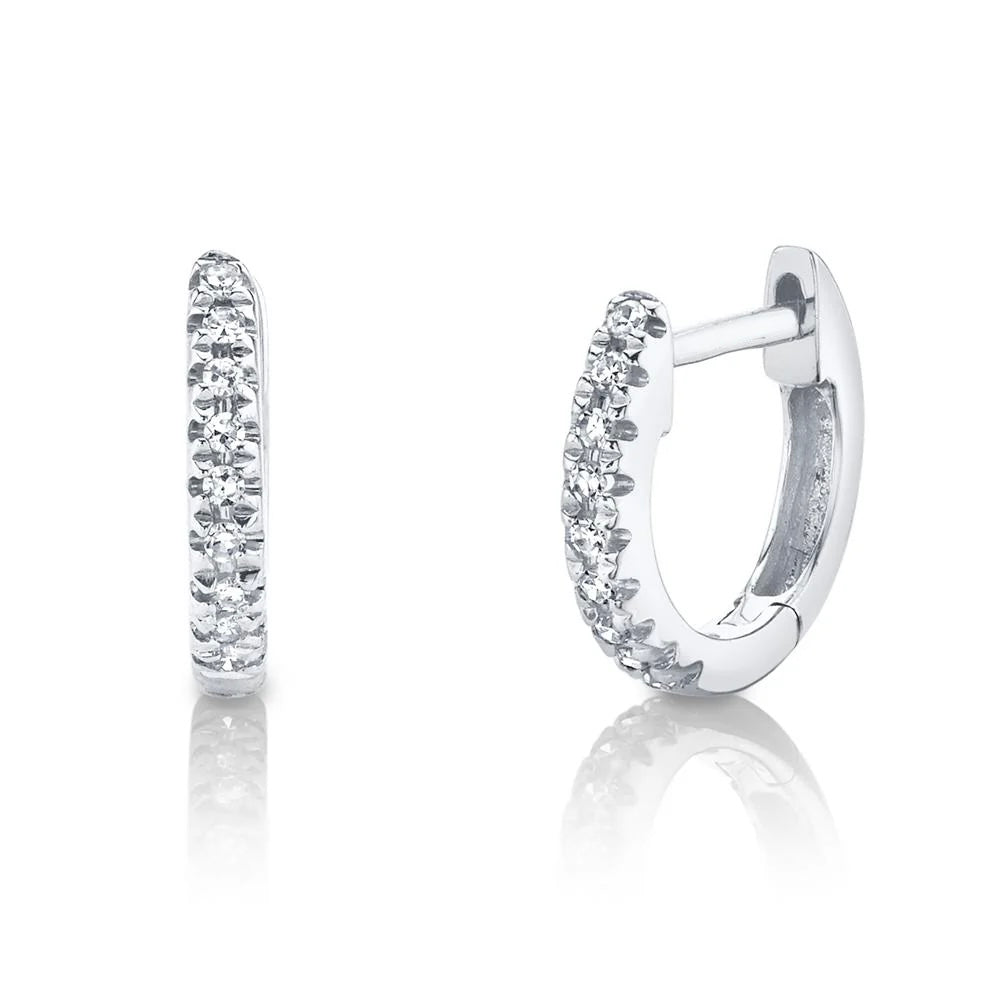 Diamond Mini Huggie Earring