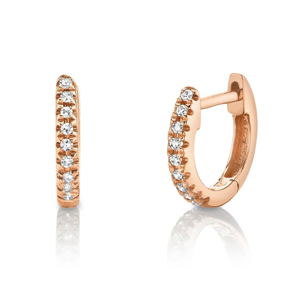 Diamond Mini Huggie Earring