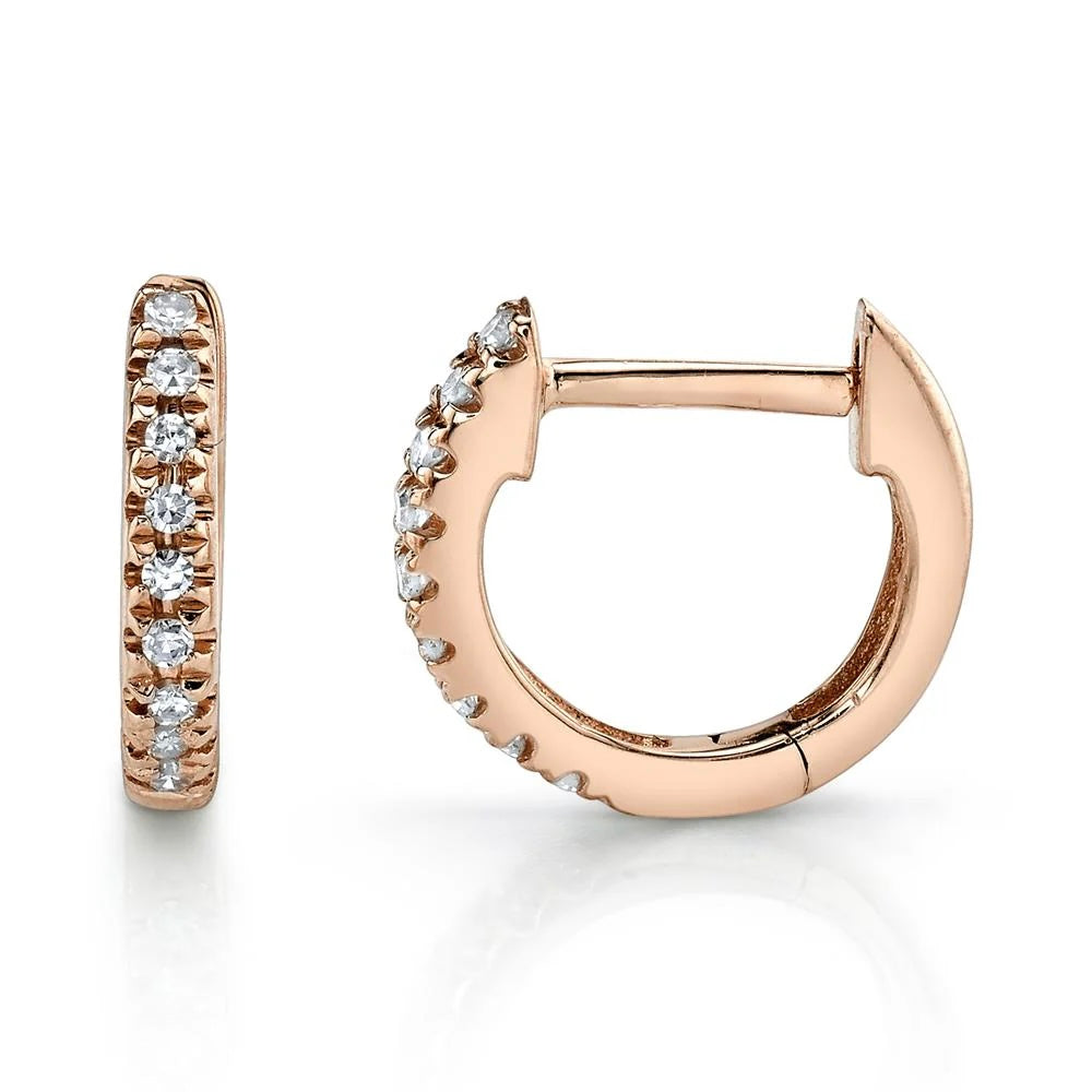 Diamond Mini Huggie Earring