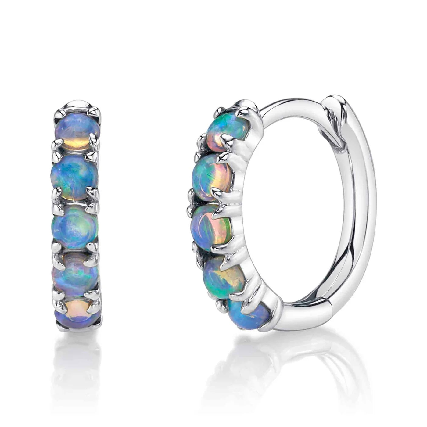 Opal Huggie Earring