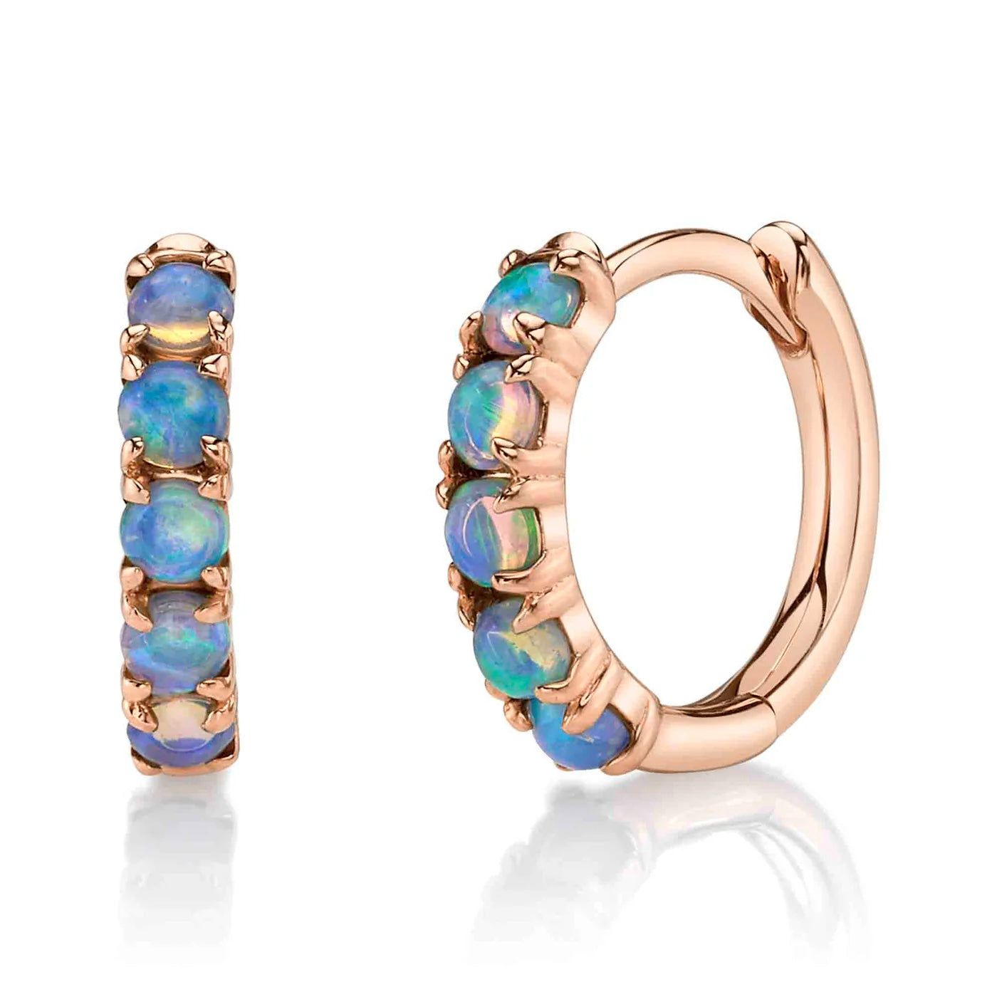 Opal Huggie Earring
