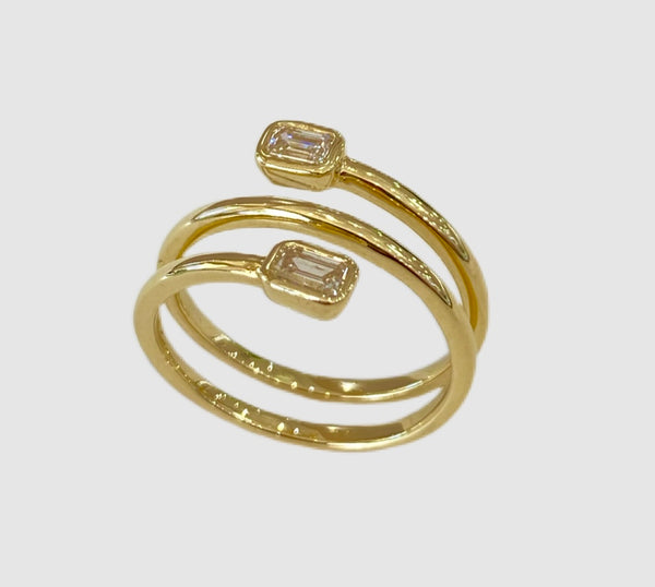 14Kt Yellow Gold Diamond Wrap Around Ring