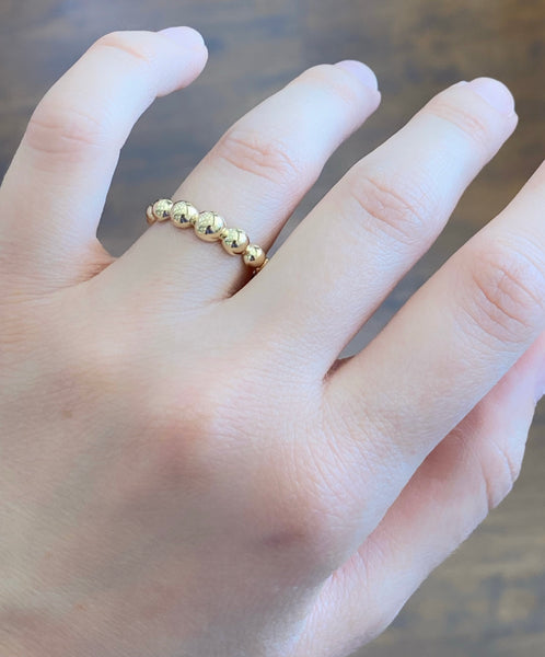 14Kt Yellow Gold Ball Ring